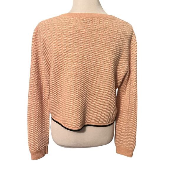 RACHEL COMEY 100% Baby Alpaca Sweater •M• Peach Beige Neutral Crewneck $595 - Picture 4 of 11